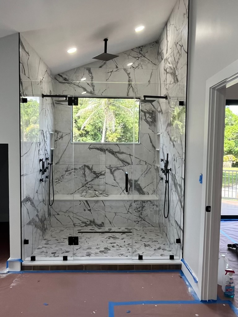 Vaulted Marble Shower